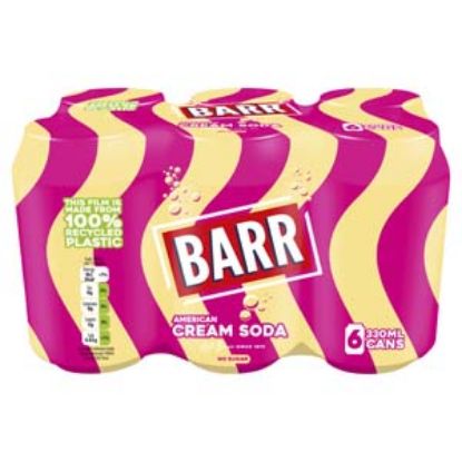 Picture of 330 Barr 6pk Cream Soda x4 DRS